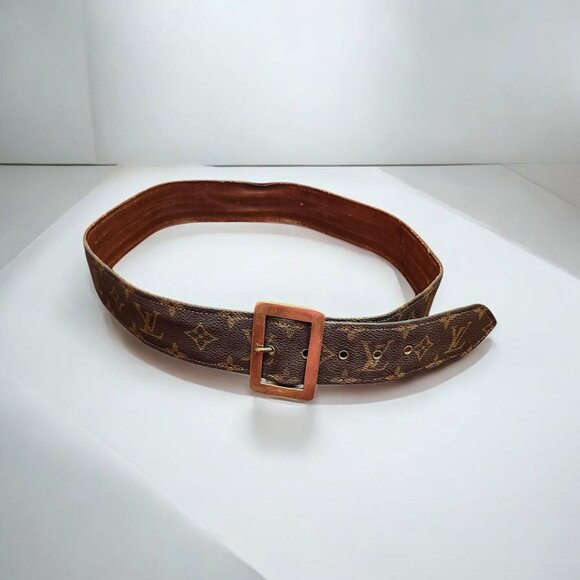 Louis Vuitton Vintage 1970s Rare Vintage Monogram Belt First Edition - Picture 13 of 13